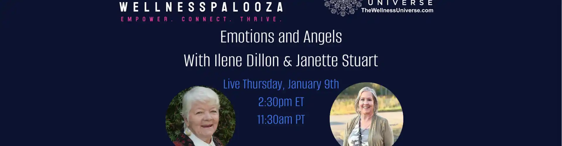 Wellnesspalooza 2025 与 Ilene Dillon 和 Janette Stuart 一起感受情绪和天使